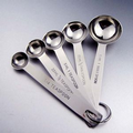5 Pieces Stainless Steel Measuring Spoon Set